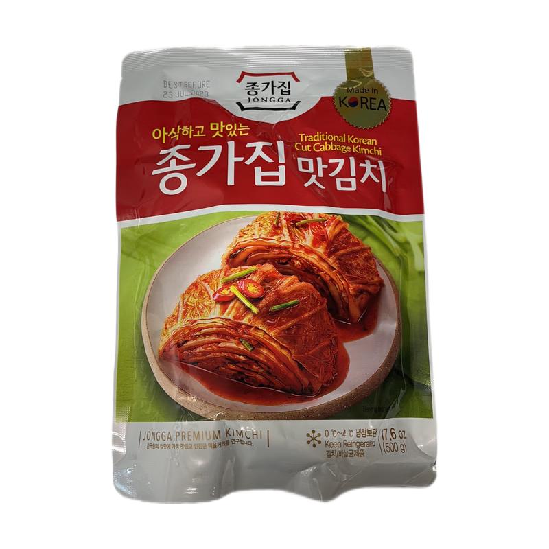 冷藏 宗家府 韩国泡菜 辣白菜 (运输中易胀袋)500g/Koreanische eingelegte Kimchi 500g