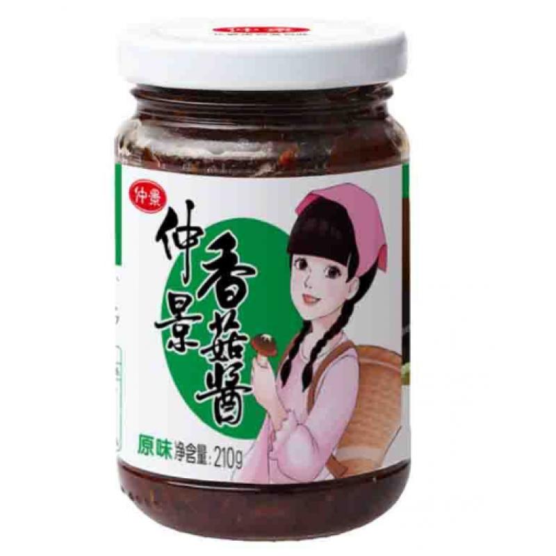 仲景 香菇酱 原味 210g/Mushroom Sauce 210g