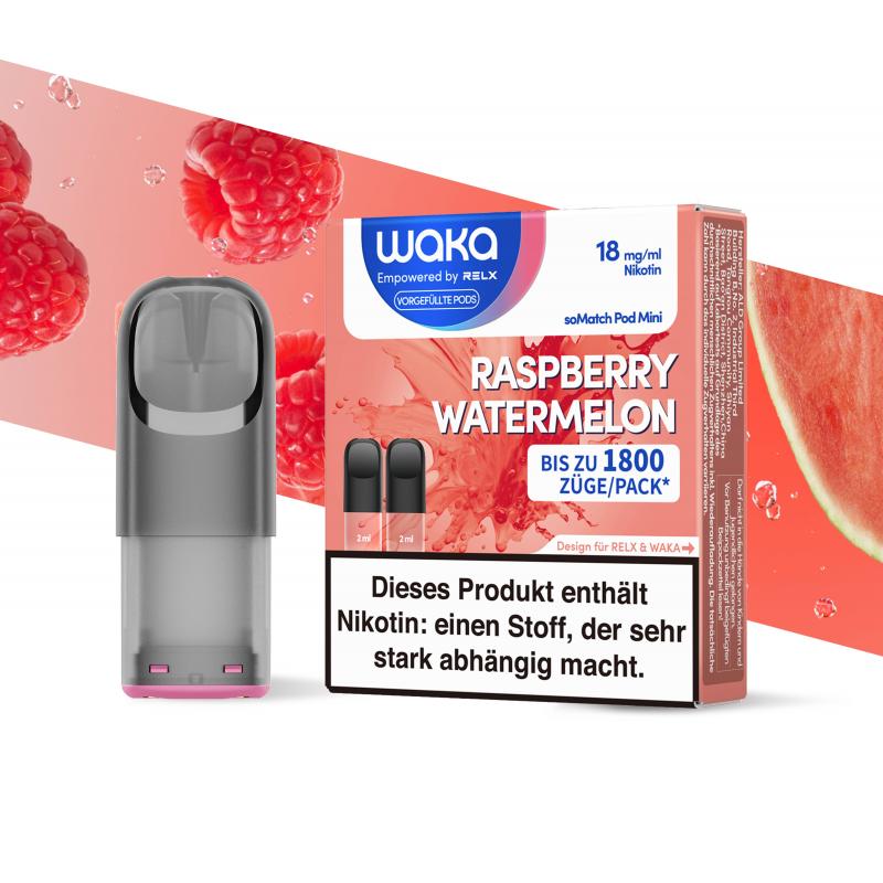悦刻 RELX WAKA-soMatch Pod Raspberry Watermelon-18mg/ml Himbeere Wassermelone 树莓西瓜（新旧版本随机发）