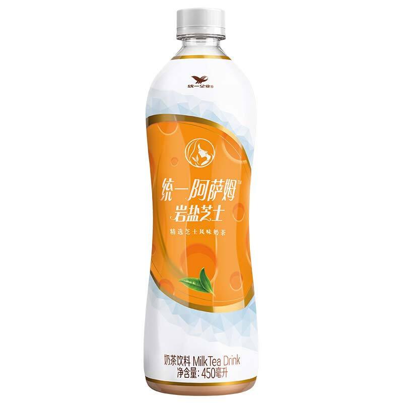 统一 阿萨姆奶茶 岩盐芝士450ml/Assam Milch Tee Rock Salz Käse 450ml