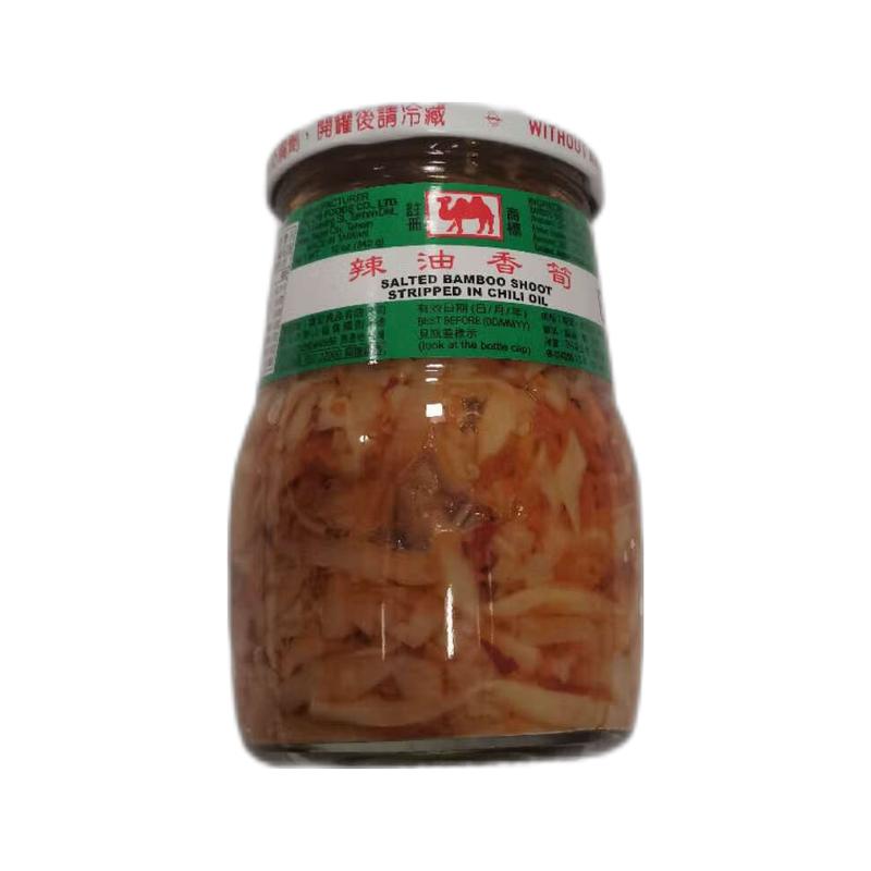 骆驼牌 辣油香筍340G/Würziges Öl Würziges Bambus Triebe 340G