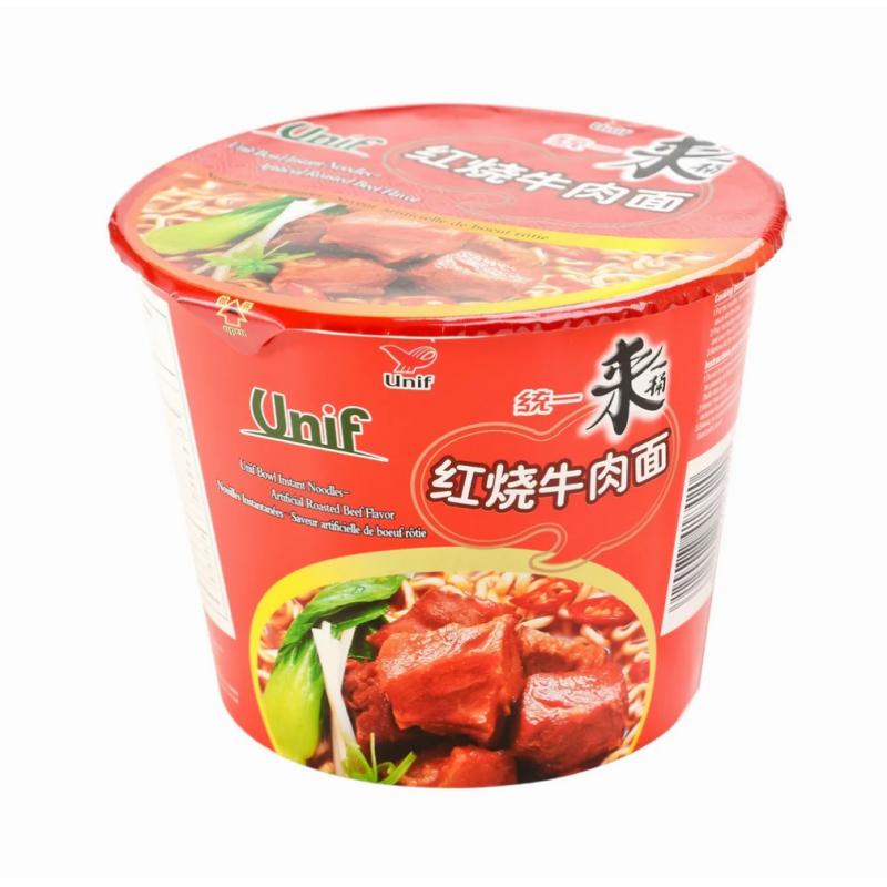 统一 来一桶 红烧牛肉面110g/Super Bowl Instant Noodle - Roasted Beef Flavour 