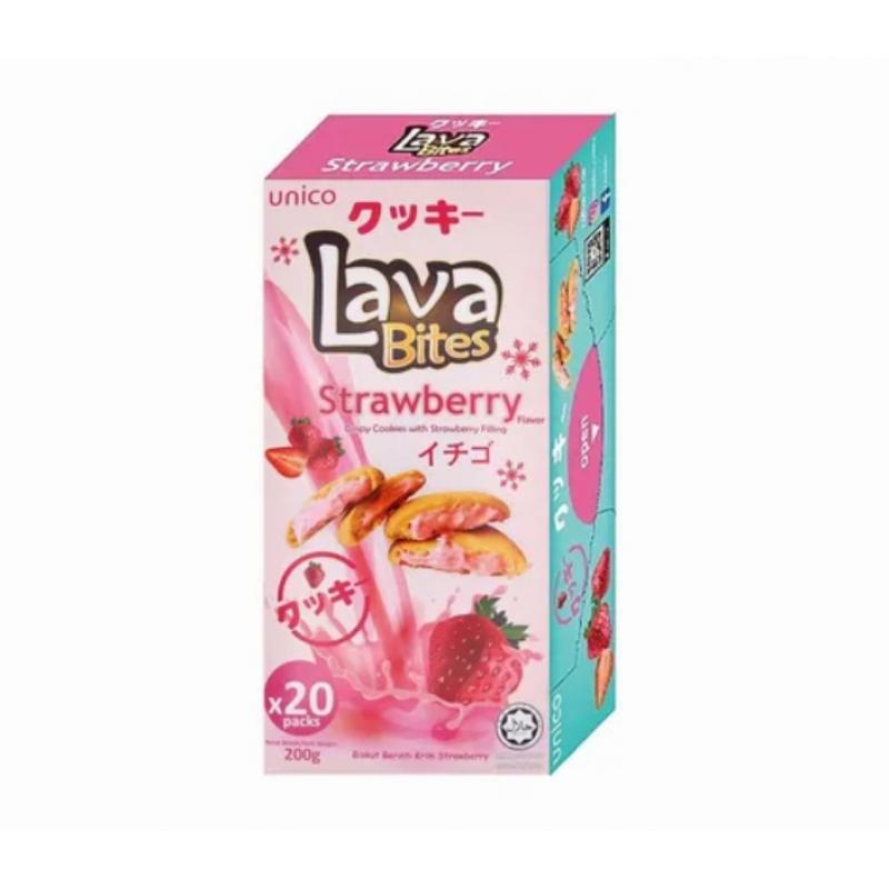 Lava Bites 双层夹心饼干 草莓200g/Lava Bites Double Layered Sandwich Keks Erdbeere 200g