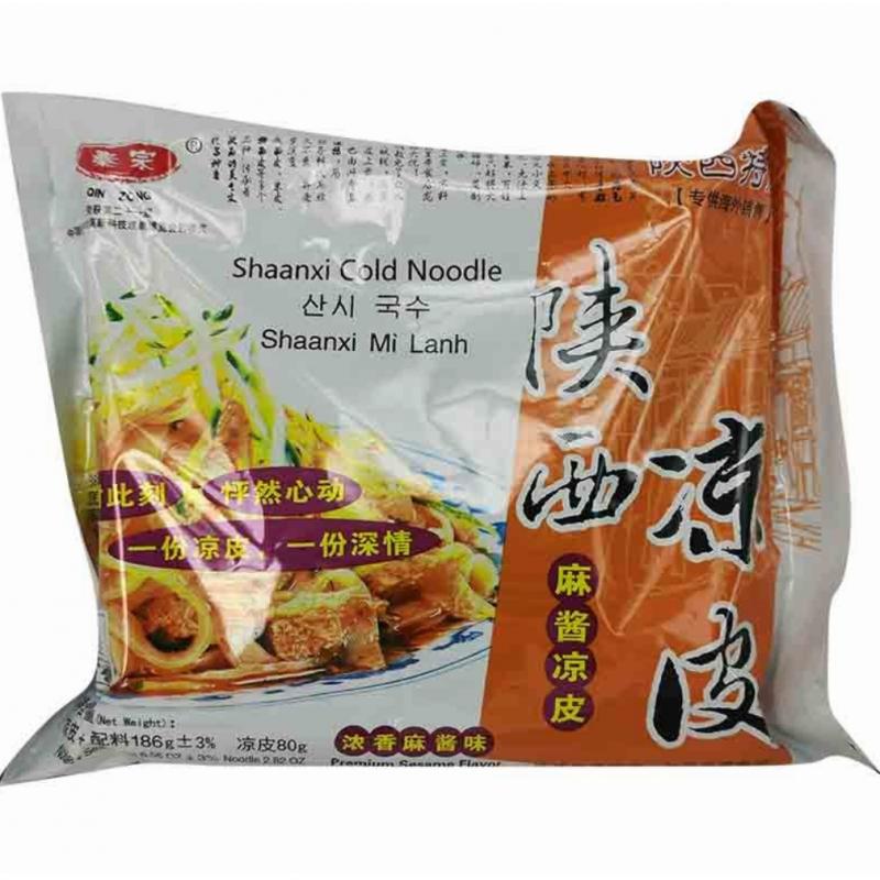 秦宗 陕西凉皮 浓香芝麻味168g/QZ ShaanXi Cold Noodle - Premium Sesame Flavour