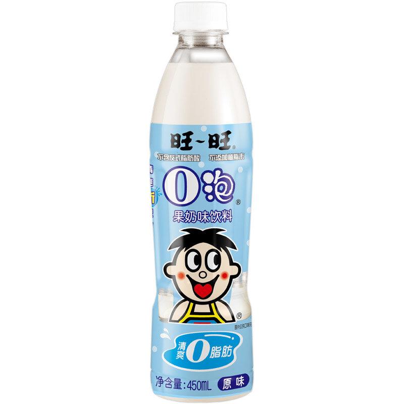 旺旺 0泡果奶 原味450ML/0 Bubble Fruit Milk Original 450ML