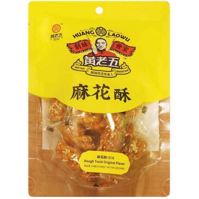 黄老五 麻花酥 原味 108g Dough Twist Original Flavor 108g