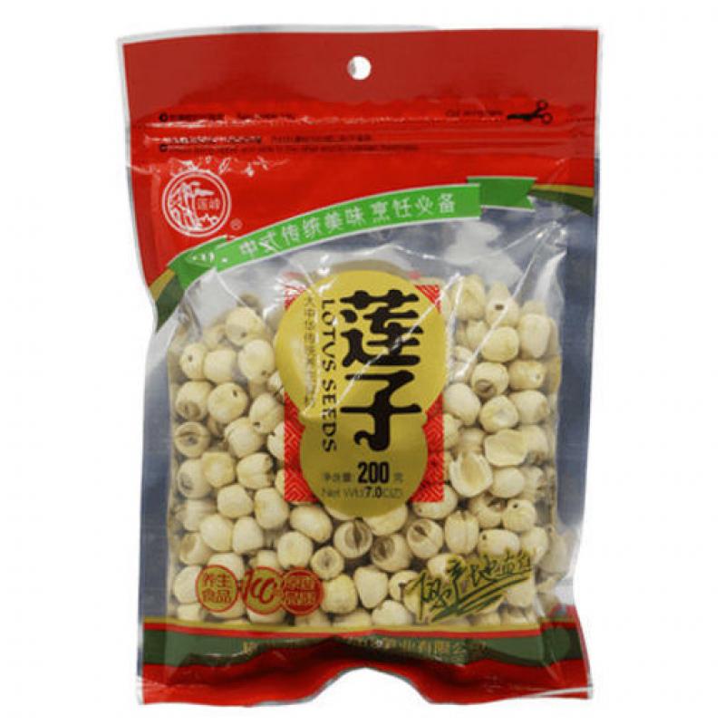 莲峰 通心白莲子 莲子200g/Tongxin White Lotus Samen 200g