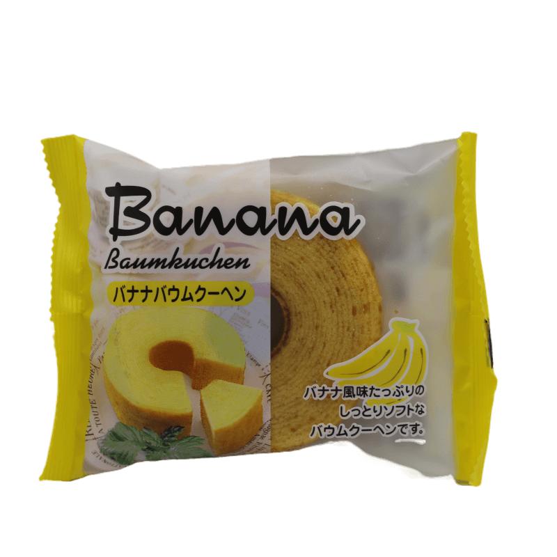 日本 太阳食品 年轮蛋糕 香蕉味 80g/Ring Cake Banane Geschmack 80g