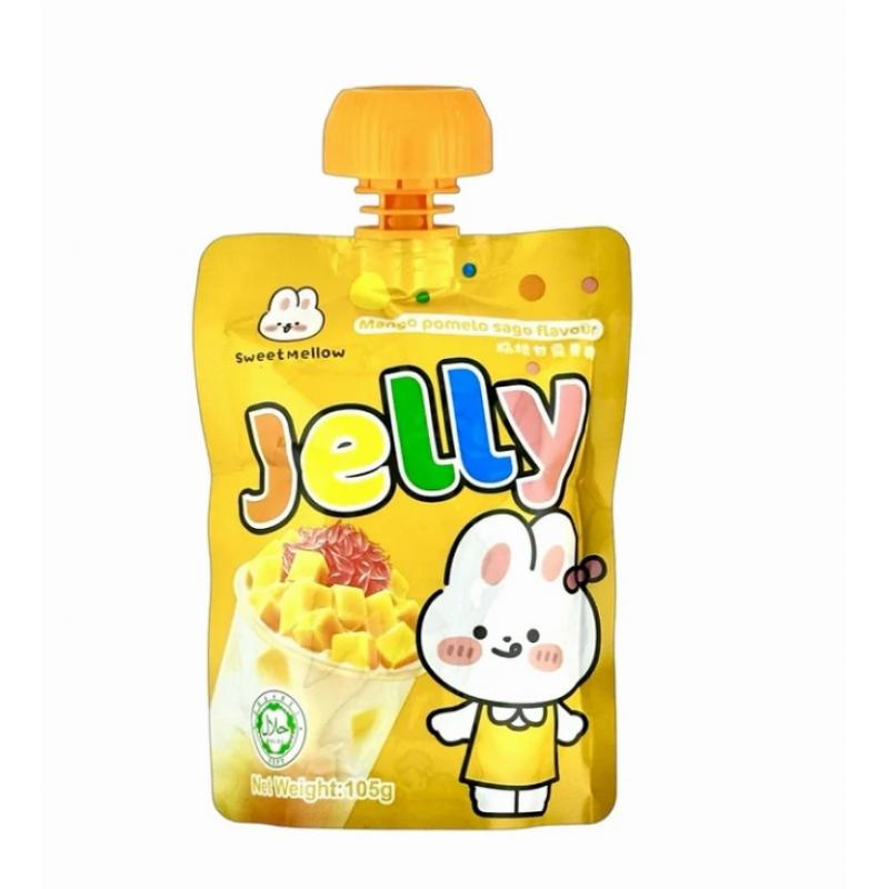 溏心萌萌 果冻条 芒果柚子西米露味105g/TXMM Jelly Mango Pomelo Sago Flavor