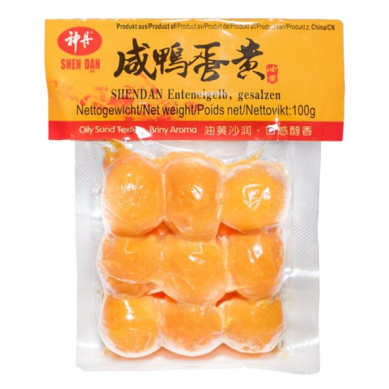 神丹 冷藏 咸鸭蛋黄（9个装）100g/Gesalzenes Enteneidotter (9-Packungen) 100g