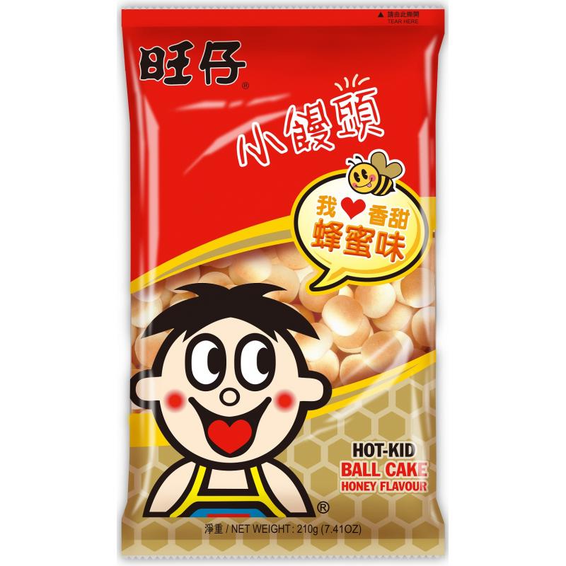 旺旺 旺仔 旺仔小馒头 蜂蜜味 210G/WANT WANT BALL CAKE HONEY FLAVOUR