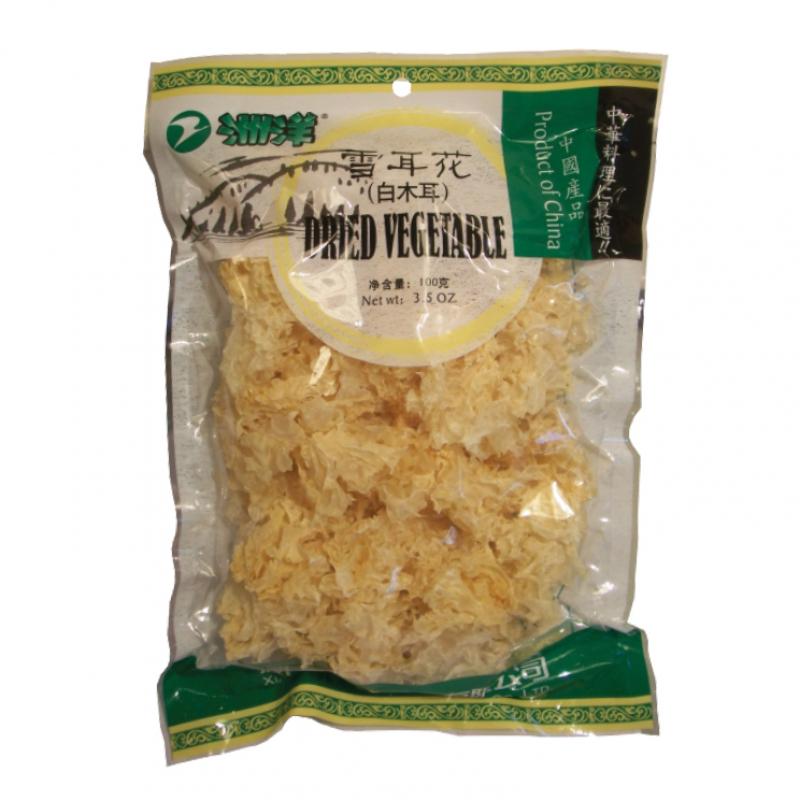 洲洋牌 白木耳(雪耳)100g/TIN LUNG DRIED WHITE FUNGUS