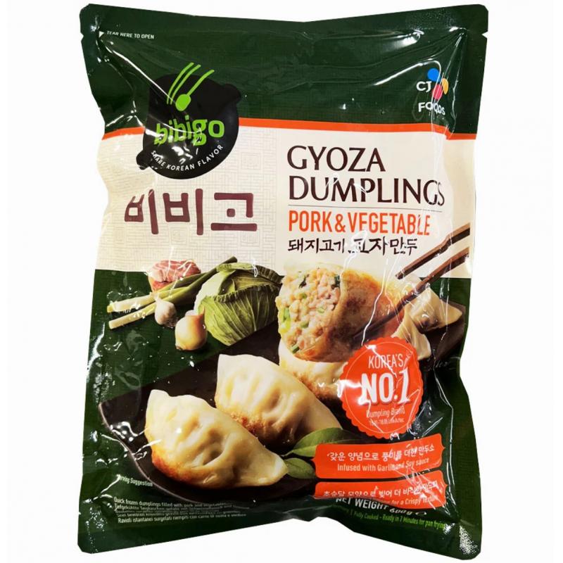 冷藏 必品阁 猪肉蔬菜饺子600g邮寄软化破损不售后/Bibigo Gyoza Schweinefleish & Gemüse