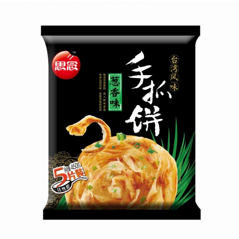 生鲜 冷冻 思念 手抓饼 香葱味 450g/邮寄易软化，介意勿拍Crispy Roti Scallion Flavor 450g