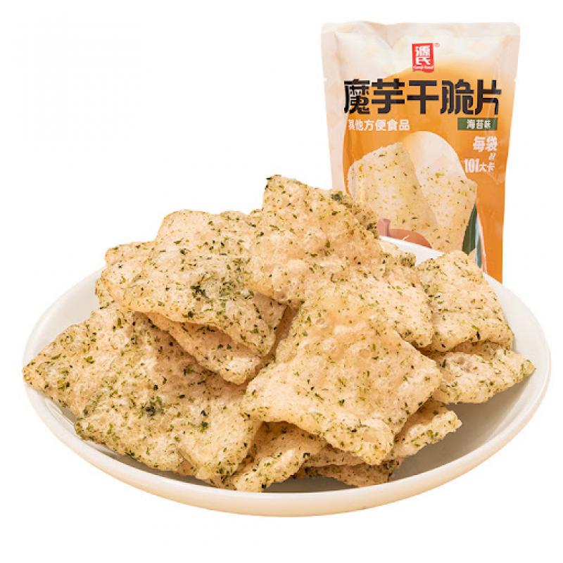 源氏 魔芋干脆片 海苔味 22g /Genji Konjac Crisps Seaweed F lav or