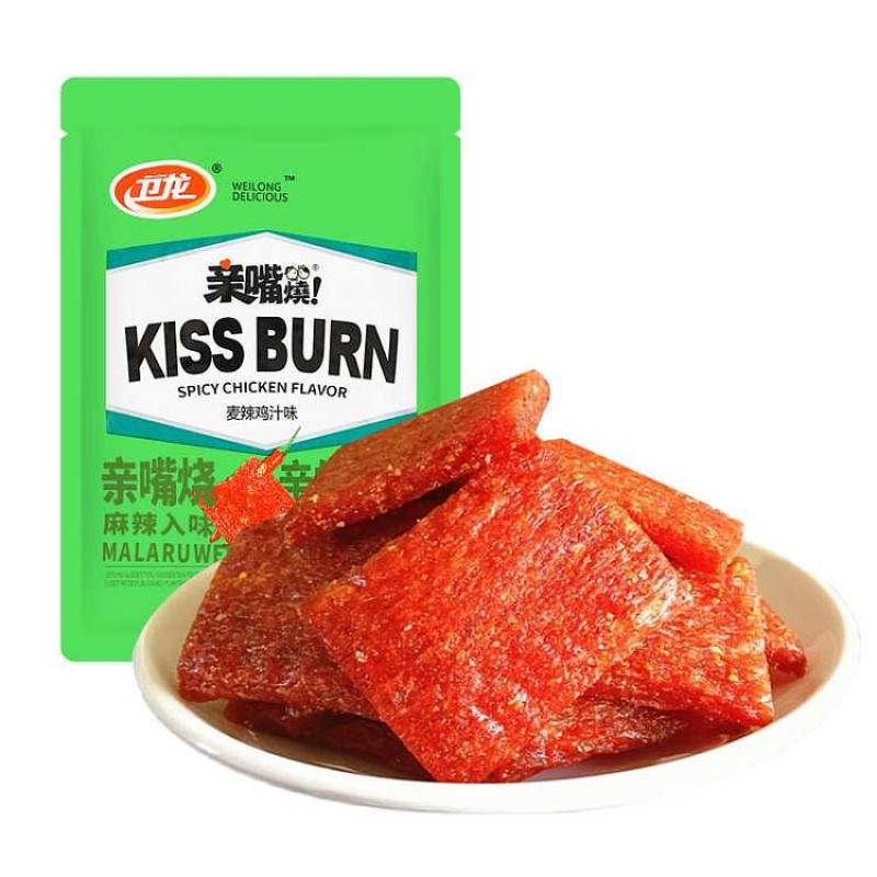 卫龙 亲嘴烧 麦辣鸡汁味260g/Kiss Burn mit Hühnchen-Geschmack