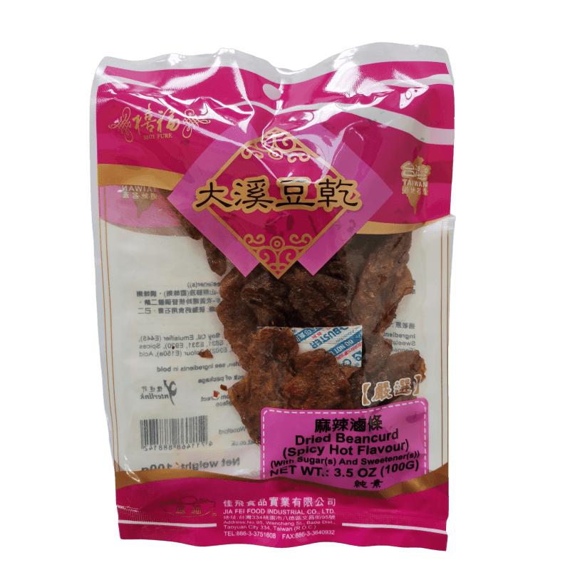 禧福 大溪豆干 麻辣油条100g/Shii Fure Dried Tof u Spicy Flav or