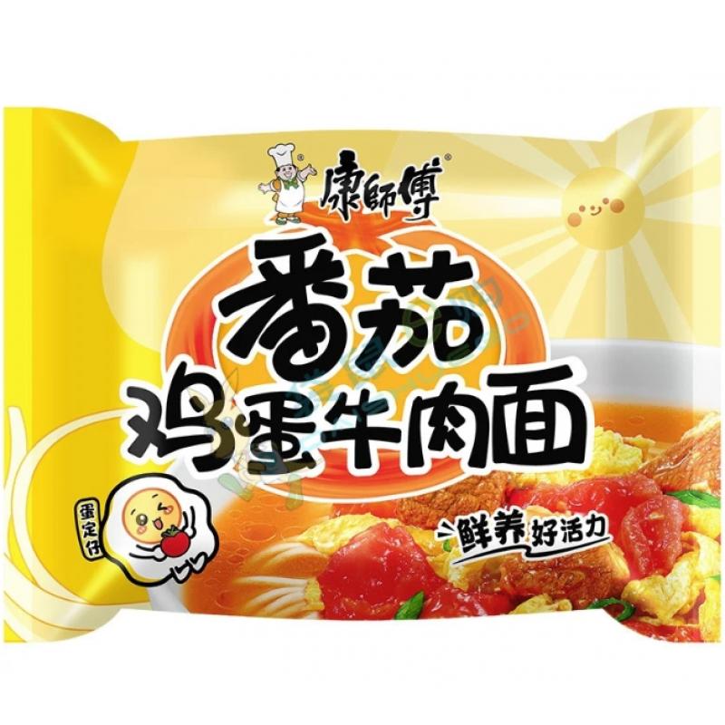 康师傅方便面 番茄鸡蛋牛肉面115g/Tomaten und Ei Rindernudelsuppe 115g