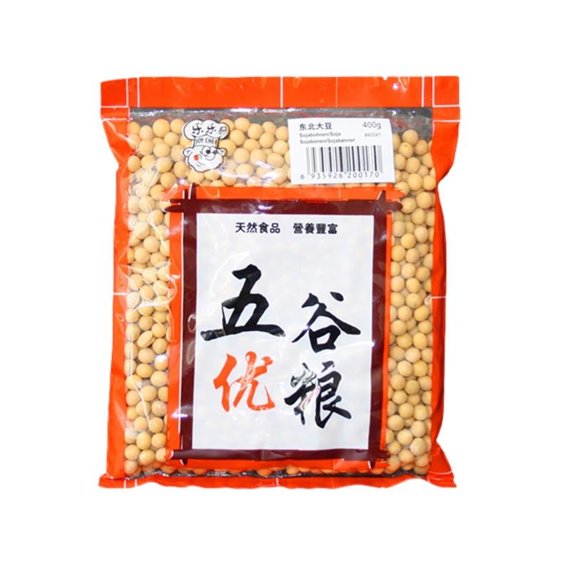 乐乐厨 东北大豆/黄豆 400g/Gelbbohnen 400g