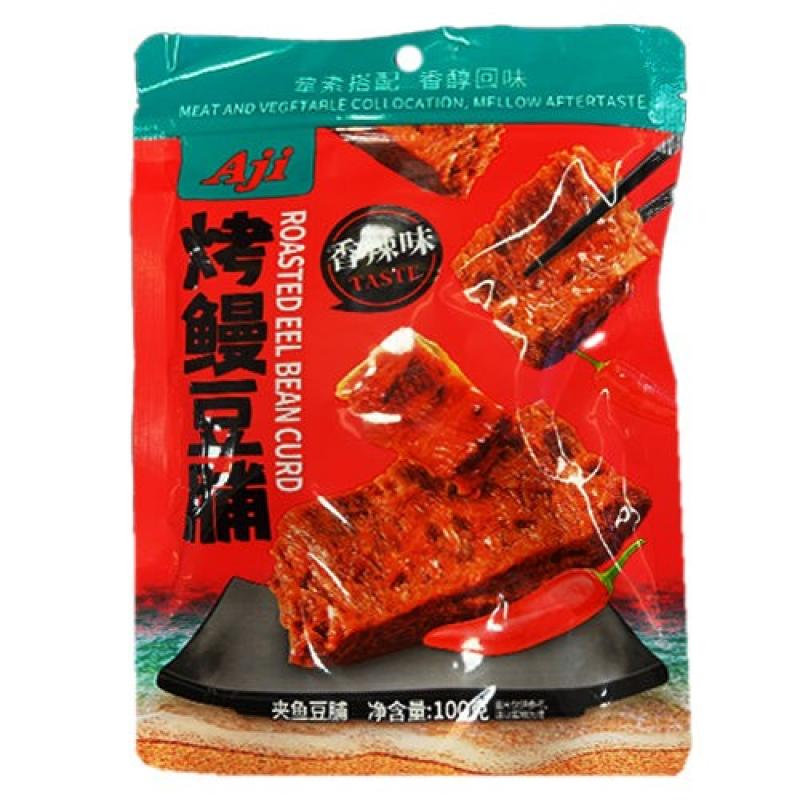 Aji 烤缦豆脯 香辣 100G/Geröstete Mann Bohnen Paste Würzig 100G