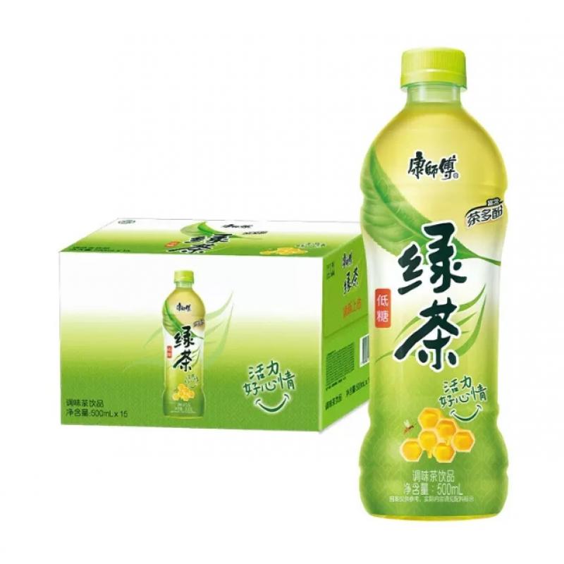 康师傅饮料 绿茶 低糖500ml/Tea Getränk 500ml