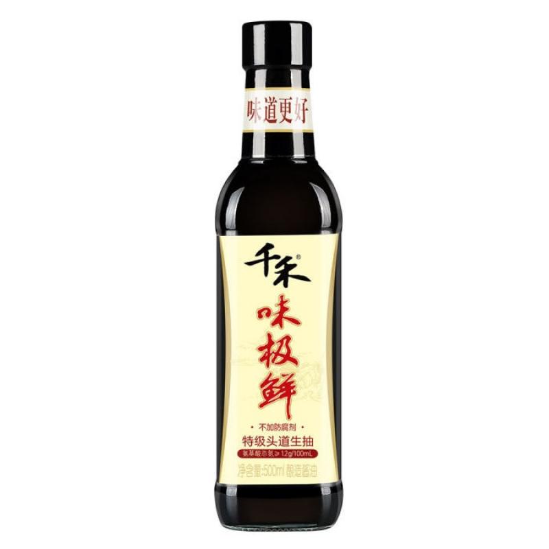 千禾 味极鲜特级生抽酱油500ml/Delicious Premium Soy Sauce 500ml